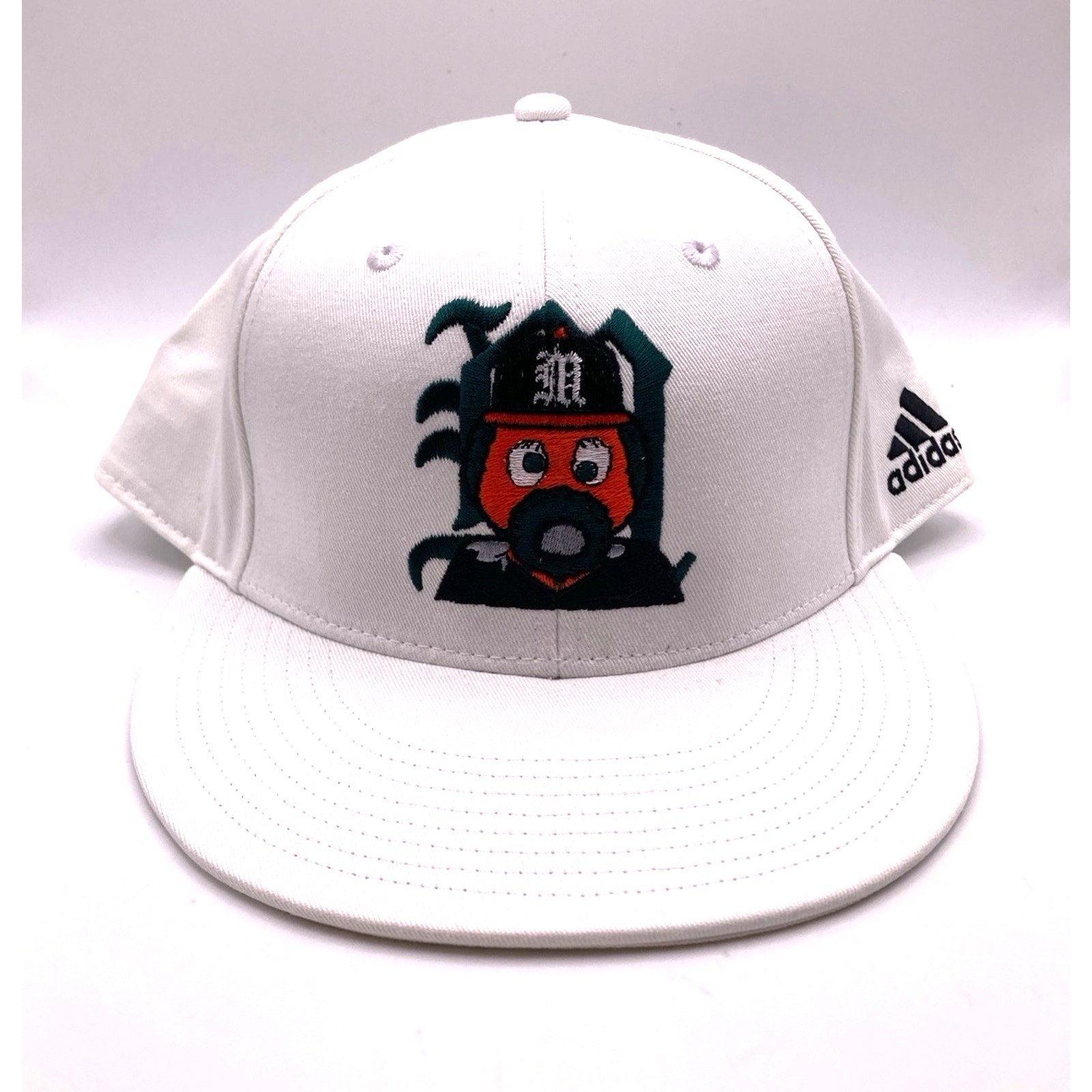 Miami Hurricanes On-Field White Adidas Baseball Hat One Size Fits Most Rare